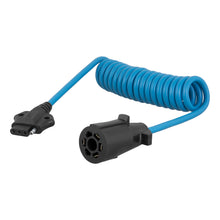 Load image into Gallery viewer, CURT 57271 5' Electrical Adapter Harness (7-Way RV Blade Vehicle to 4-Way Flat Trailer)