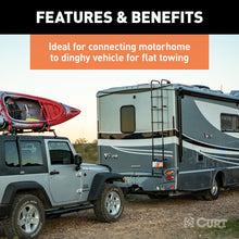 Load image into Gallery viewer, CURT 57285 8' Dinghy Towing Adapter &amp; Socket (7-Way RV Blade to 4-Way Round Vehicle)
