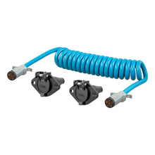 Load image into Gallery viewer, CURT 57286 8' Dinghy Towing Electrical Extension &amp; Sockets (6-Way Round)