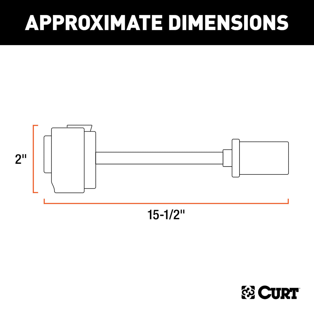 CURT 57300 8-Prong Factory Harness Adapter (Rectangular 8-Prong to USCAR Socket) for Select Chrysler Aspen, Dodge Dakota, Dodge Durango, Dodge Ram 1500, Dodge Ram Van, Dodge Ram 2500, Dodge Ram Van, Dodge Ram 3500, Dodge Ram Van, Dodge Sprinter 2500,