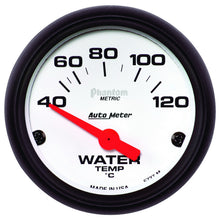 Load image into Gallery viewer, AutoMeter 5737-M GAUGE, WATER TEMP, 2 1/16", 40-120?C, ELECTRIC, PHANTOM