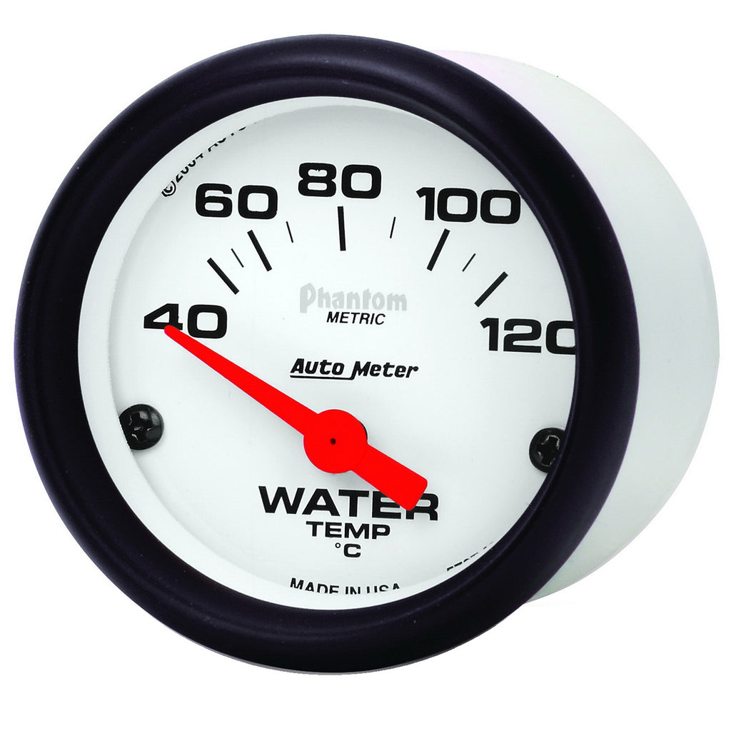 AutoMeter 5737-M GAUGE, WATER TEMP, 2 1/16", 40-120?C, ELECTRIC, PHANTOM