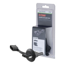 Load image into Gallery viewer, CURT 57404 4-Way Flat License Plate Light Plug Adapter (Packaged)