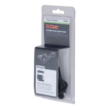 Load image into Gallery viewer, CURT 57404 4-Way Flat License Plate Light Plug Adapter (Packaged)