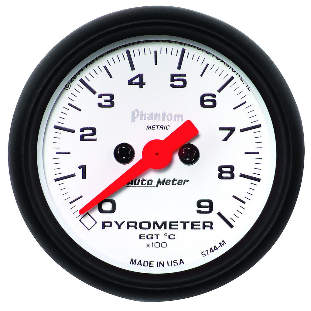 AutoMeter 5744-M GAUGE, PYROMETER (EGT), 2 1/16", 900?C, DIGITAL STEPPER MOTOR, PHANTOM