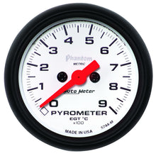 Load image into Gallery viewer, AutoMeter 5744-M GAUGE, PYROMETER (EGT), 2 1/16", 900?C, DIGITAL STEPPER MOTOR, PHANTOM