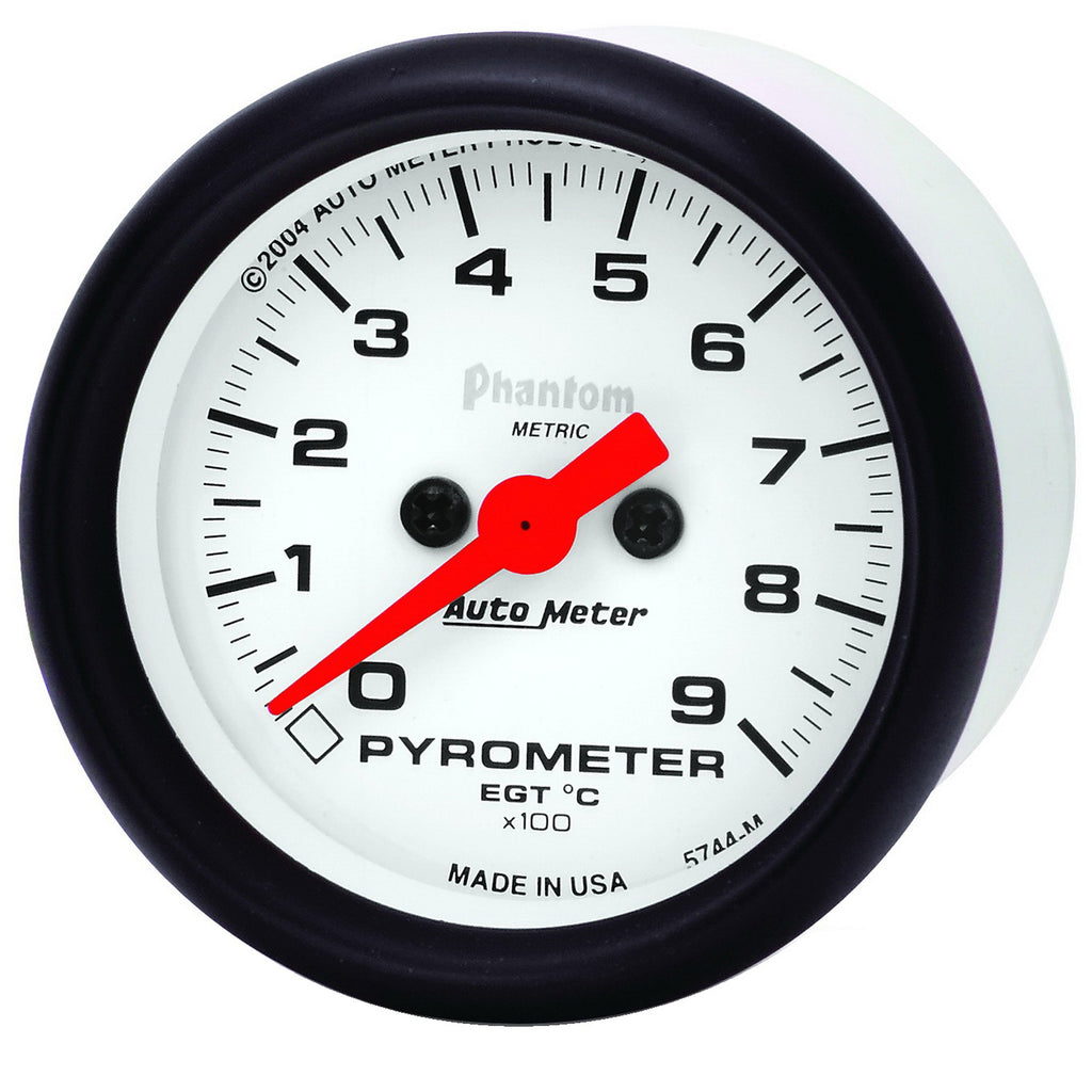 AutoMeter 5744-M GAUGE, PYROMETER (EGT), 2 1/16", 900?C, DIGITAL STEPPER MOTOR, PHANTOM