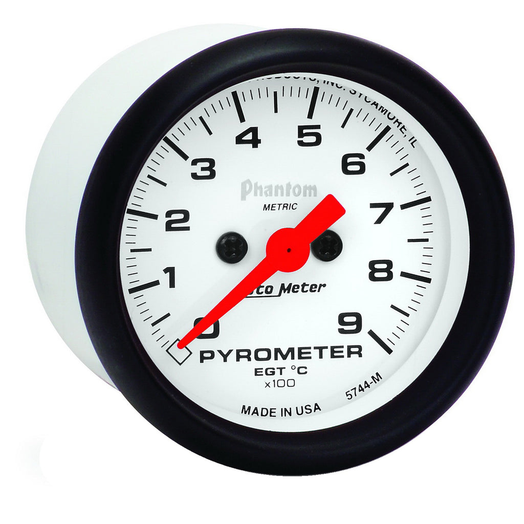 AutoMeter 5744-M GAUGE, PYROMETER (EGT), 2 1/16", 900?C, DIGITAL STEPPER MOTOR, PHANTOM