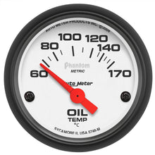 Load image into Gallery viewer, AutoMeter 5748-M GAUGE, OIL TEMP, 2 1/16", 60-170?F, ELECTRIC, PHANTOM