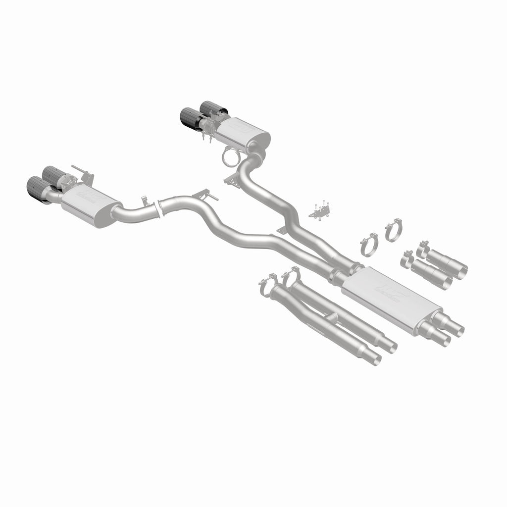 MagnaFlow Exhaust Products 19695 xMOD Series Carbon Fiber Tips Cat-Back System for Select Ford Mustang