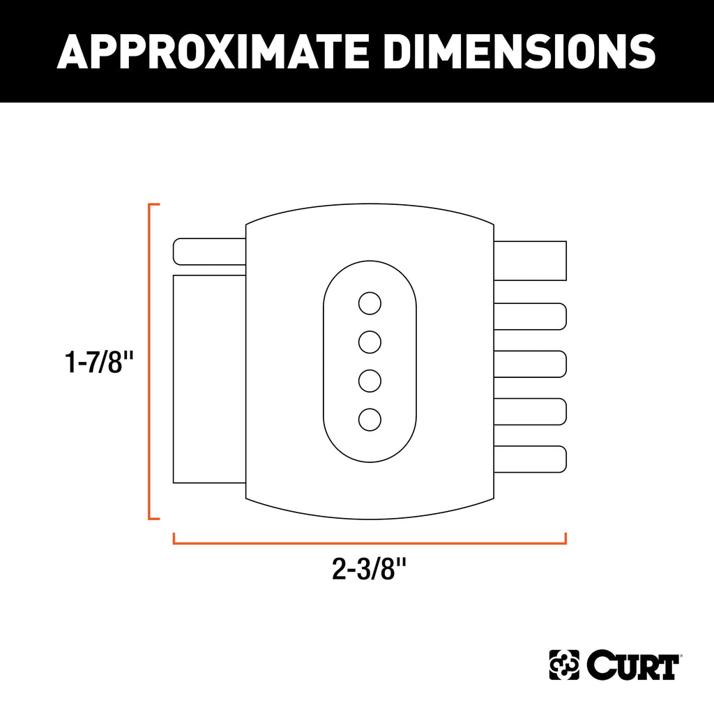 CURT 57505 5-Way Flat Connector Tester