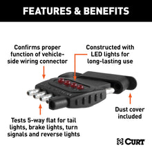 Load image into Gallery viewer, CURT 57505 5-Way Flat Connector Tester