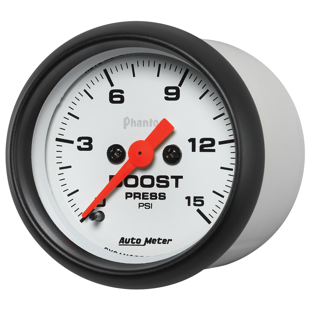 AutoMeter 5750 GAUGE, BOOST, 2 1/16", 15PSI, DIGITAL STEPPER MOTOR, PHANTOM