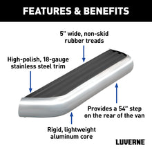 Load image into Gallery viewer, Luverne 575254-570749 MegaStep 6-1/2in. x 54in. Aluminum Cargo Van Rear Step; Select Sprinter 2500; 35 - Truck Part Superstore
