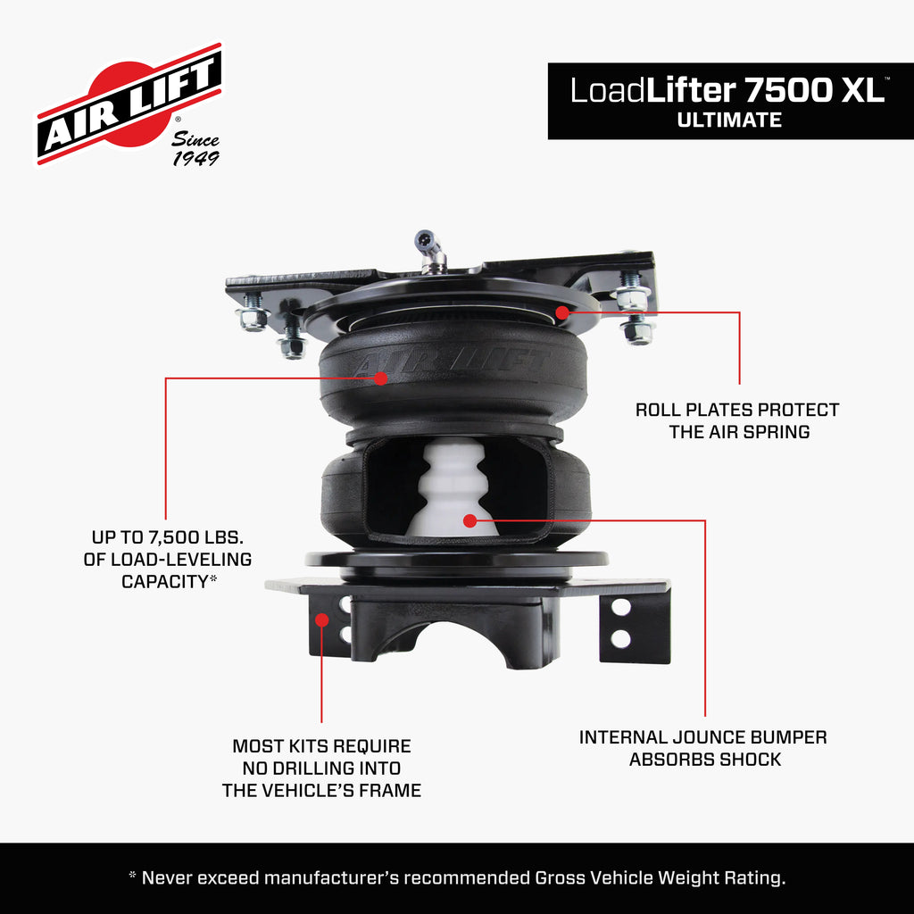 Air Lift 57531 LoadLifter 7500 XL Ultimate provides supreme support for heavy hauling. for Select Ram