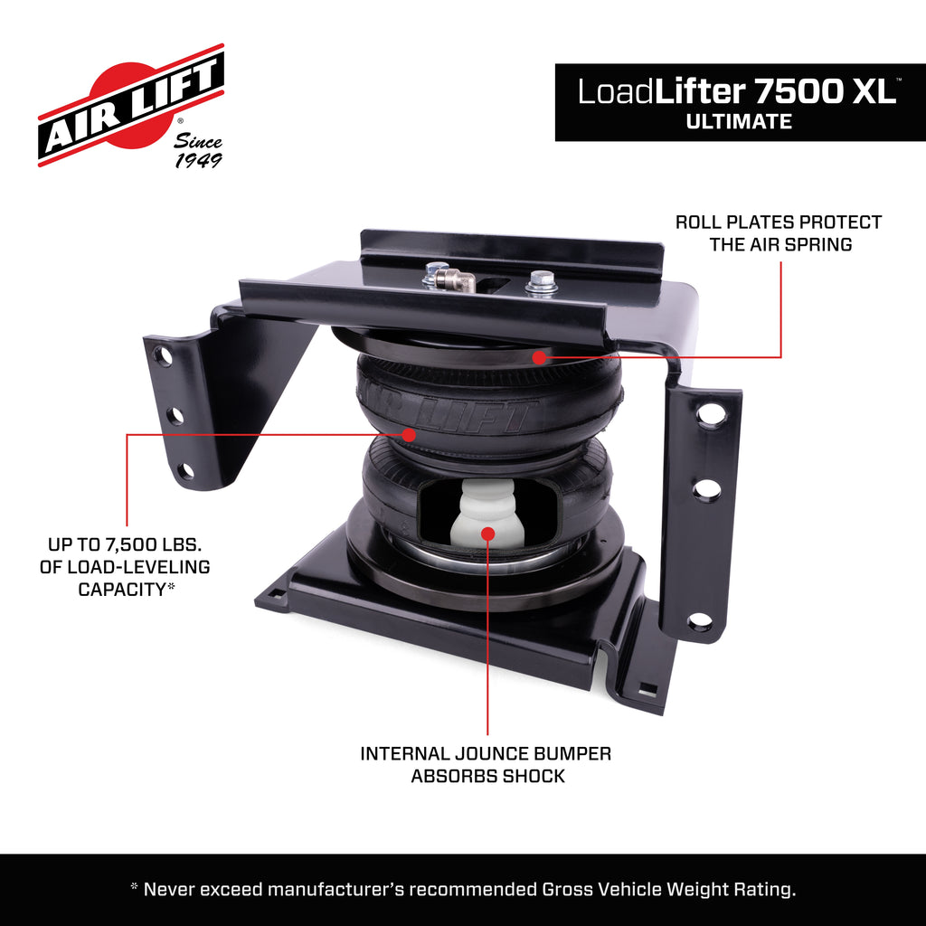Air Lift 57543 LoadLifter 7500 XL Ultimate air spring kit for Select Chevrolet Silverado HD, GMC Sierra HD