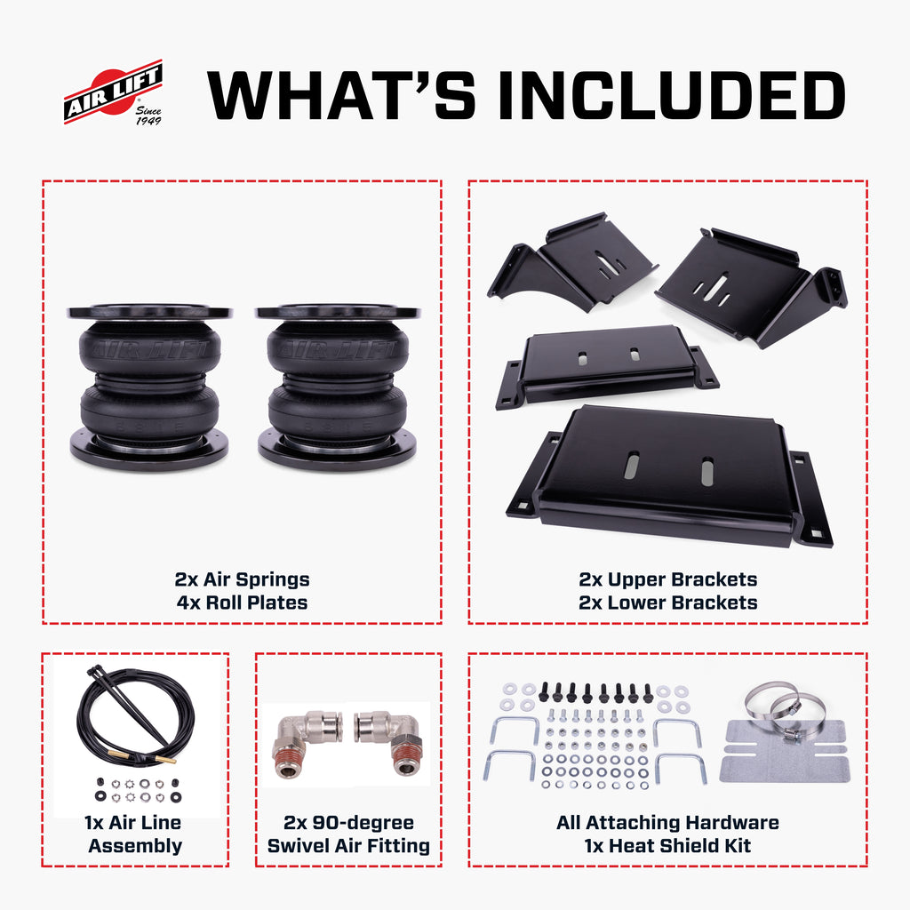 Air Lift 57543 LoadLifter 7500 XL Ultimate air spring kit for Select Chevrolet Silverado HD, GMC Sierra HD