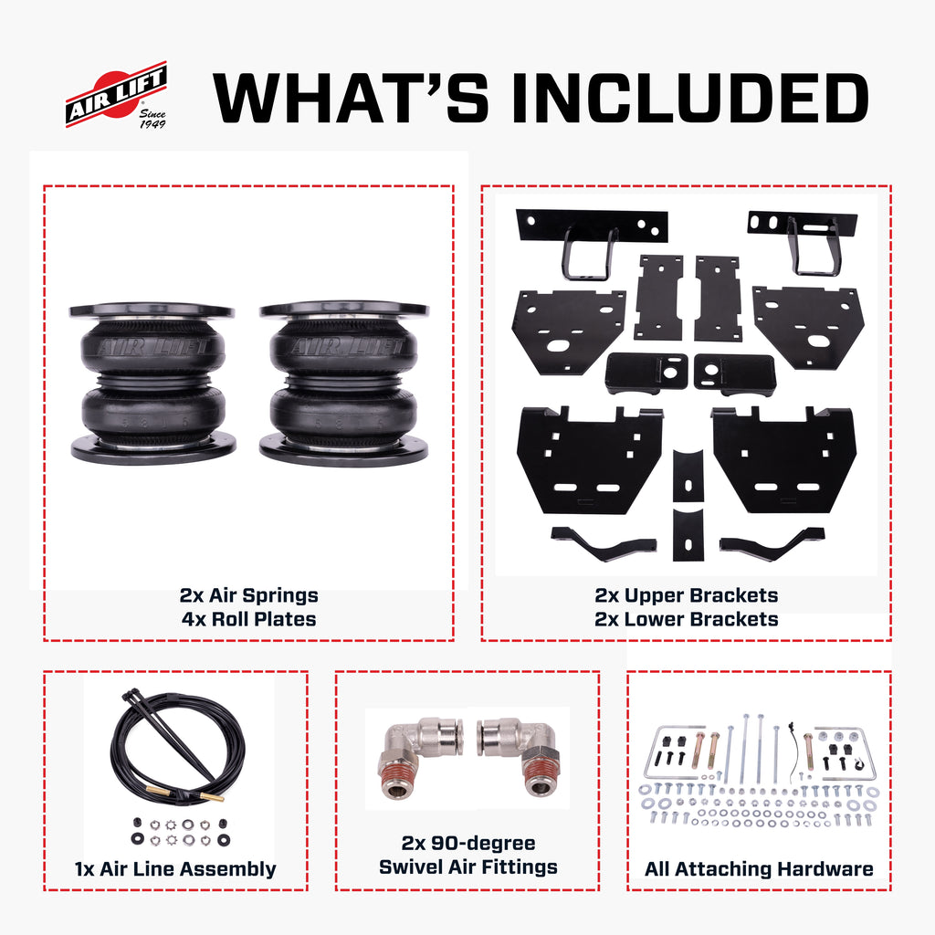 Air Lift 57579 LoadLifter 7500 XL Ultimate air spring kit for the 23-25 Ford F-450 4WD - 57579 for Select Ford F-450 Super Duty
