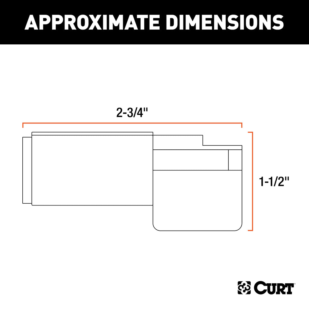 CURT 57621 Electrical Adapter (6-Way Round Vehicle to 4-Way Flat Trailer)