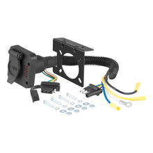 Load image into Gallery viewer, CURT 57624 Dual-Output Electrical Adapter with Tester (Adds 6-Way Round to 4-Way Flat)