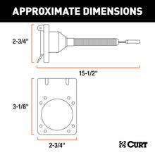 Load image into Gallery viewer, CURT 57626 Electrical Adapter with Tester (4-Way Flat Vehicle to 6-Way Round Trailer)