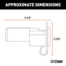 Load image into Gallery viewer, CURT 57627 Electrical Adapter with Tester (6-Way Round Vehicle to 4-Way Flat Trailer)
