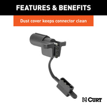 Load image into Gallery viewer, CURT 57627 Electrical Adapter with Tester (6-Way Round Vehicle to 4-Way Flat Trailer)