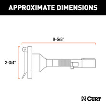 Load image into Gallery viewer, CURT 57667 Electrical Adapter (6-Way Round Vehicle to 7-Way RV Blade Trailer)