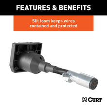 Load image into Gallery viewer, CURT 57667 Electrical Adapter (6-Way Round Vehicle to 7-Way RV Blade Trailer)
