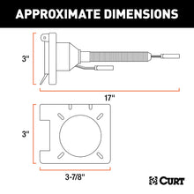 Load image into Gallery viewer, CURT 57672 Dual-Output Electrical Adapter (Adds 7-Way RV Blade to 4-Way Flat)