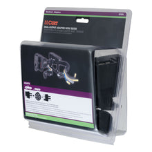 Load image into Gallery viewer, CURT 57674 Dual-Output Electrical Adapter with Tester (Adds 7-Way RV Blade to 4-Way Flat)
