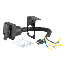 Load image into Gallery viewer, CURT 57676 Electrical Adapter with Tester (4-Way Flat Vehicle to 7-Way RV Blade Trailer)