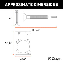 Load image into Gallery viewer, CURT 57676 Electrical Adapter with Tester (4-Way Flat Vehicle to 7-Way RV Blade Trailer)