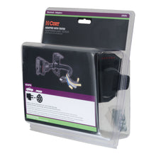 Load image into Gallery viewer, CURT 57676 Electrical Adapter with Tester (4-Way Flat Vehicle to 7-Way RV Blade Trailer)