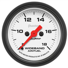 Load image into Gallery viewer, AutoMeter 5770 GAUGE, AIR/FUEL RATIO-WIDEBAND, ANALOG, 2 1/16", 8:1-18:1, STEPPER MTR, PHANTOM