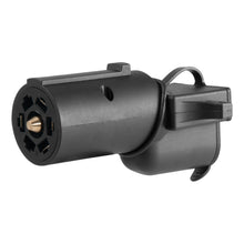 Load image into Gallery viewer, CURT 57724 Adapter with Backup Alarm (7-Way RV Blade Vehicle to 4-Way Flat Trailer)
