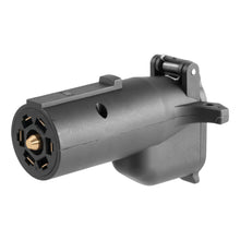 Load image into Gallery viewer, CURT 57726 Adapter with Alarm (7-Way RV Blade to 6-Way Round Trailer, Center Pin Auxiliary)