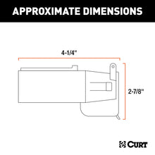 Load image into Gallery viewer, CURT 57726 Adapter with Alarm (7-Way RV Blade to 6-Way Round Trailer, Center Pin Auxiliary)