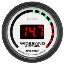 Load image into Gallery viewer, AutoMeter 5779 GAUGE, AIR/FUEL RATIO-WIDEBAND, STREET, 2 1/16", 10:1-17:1, DIGITAL, PHANTOM