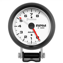 Load image into Gallery viewer, AutoMeter 5780 GAUGE, TACHOMETER, 3 3/4", 8K RPM, PEDESTAL W/ RED LINE, PHANTOM