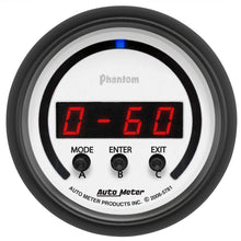 Load image into Gallery viewer, AutoMeter 5781 GAUGE, PERFORM METER, 2 1/16", 1/4 MILE/HP/0-60/60-0/G FORCES, DIGITAL, PHANTOM