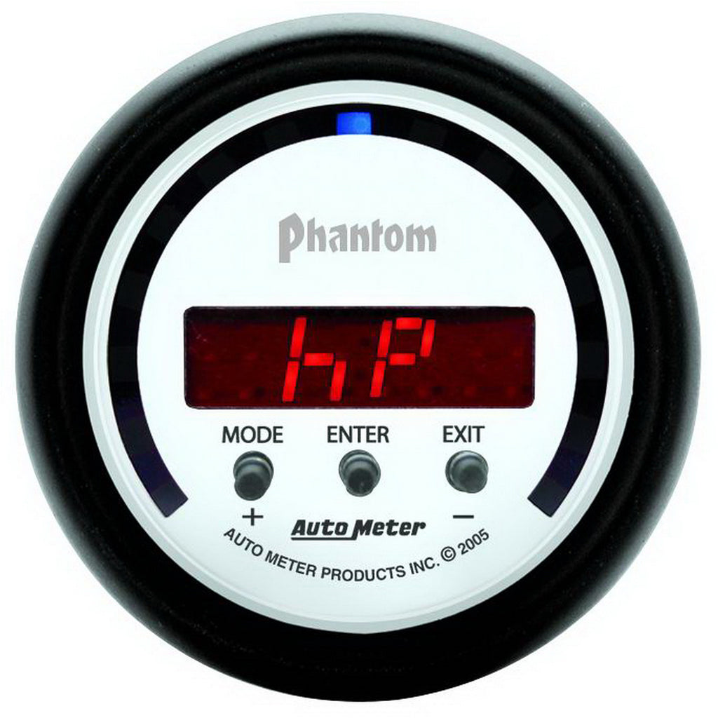 AutoMeter 5781 GAUGE, PERFORM METER, 2 1/16", 1/4 MILE/HP/0-60/60-0/G FORCES, DIGITAL, PHANTOM