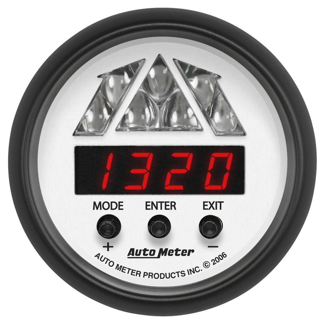 AutoMeter 5787 GAUGE, TACHOMETER, DIGITAL RPM W/ LED SHIFT LIGHT, PHANTOM