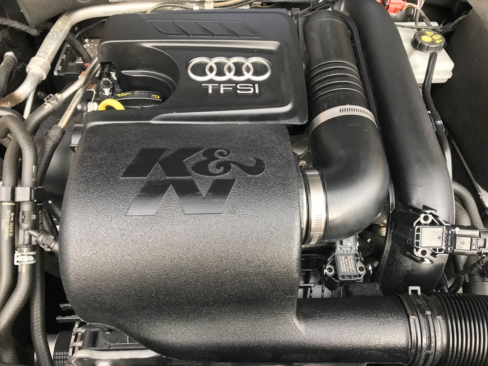 K&N 57S-9506 Performance Air Intake System for Select Audi A1, Audi A3, Audi A3 Sportback e-tron, Audi Q2, Audi Q3, Seat Ateca, Seat Ibiza, Seat Leon, Seat Toledo, Volkswagen Caddy, Volkswagen Jetta, Volkswagen Polo, Volkswagen Tiguan
