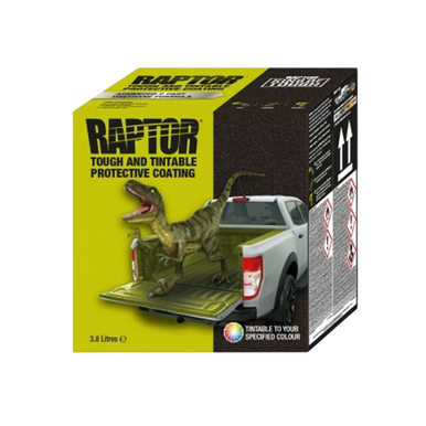 U-POL UP8405 Raptor® Standard Bedliner Coating Kit, Black - 3.78L