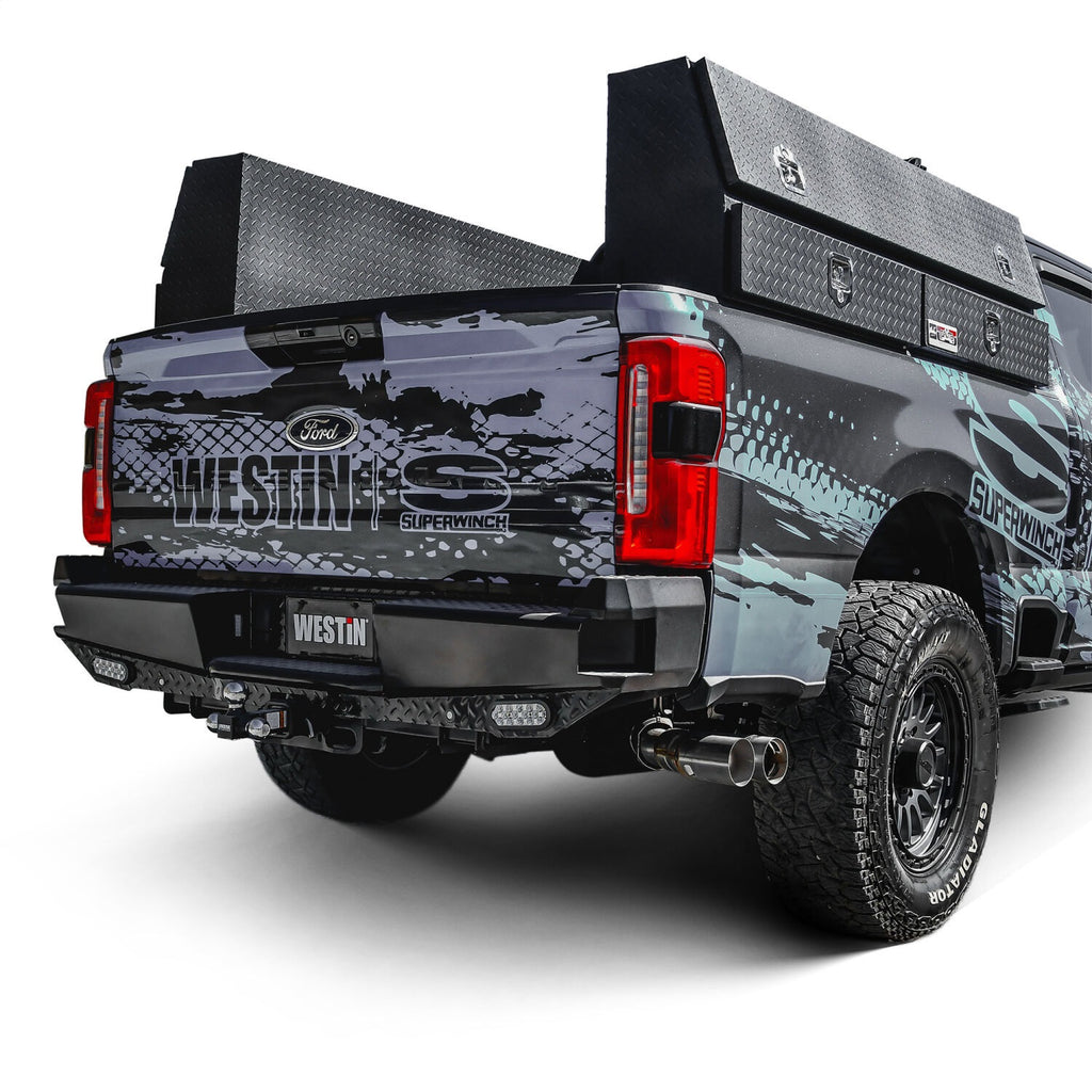 Westin 58-341205 HDX Bandit Rear Bumper for Select Ford F-250 Super Duty, Ford F-350 Super Duty, Ford F-450 Super Duty, Ford F-550 Super Duty, Ford F-600 Super Duty