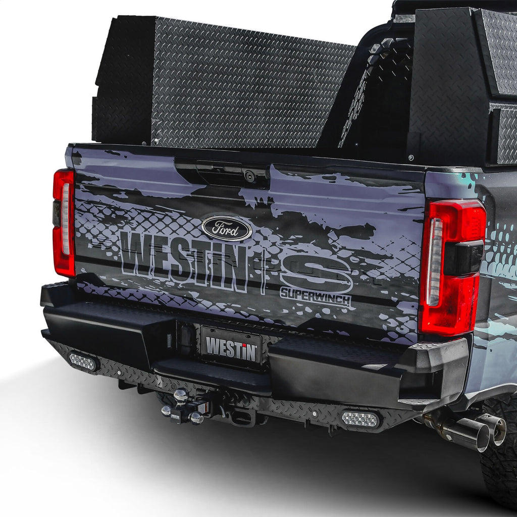 Westin 58-341205 HDX Bandit Rear Bumper for Select Ford F-250 Super Duty, Ford F-350 Super Duty, Ford F-450 Super Duty, Ford F-550 Super Duty, Ford F-600 Super Duty
