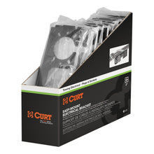 Load image into Gallery viewer, CURT 58000010 Easy-Mount Wiring Brackets for 4 or 5-Flat &amp; 6 or 7-Round (2" Receiver, 10-Pack)