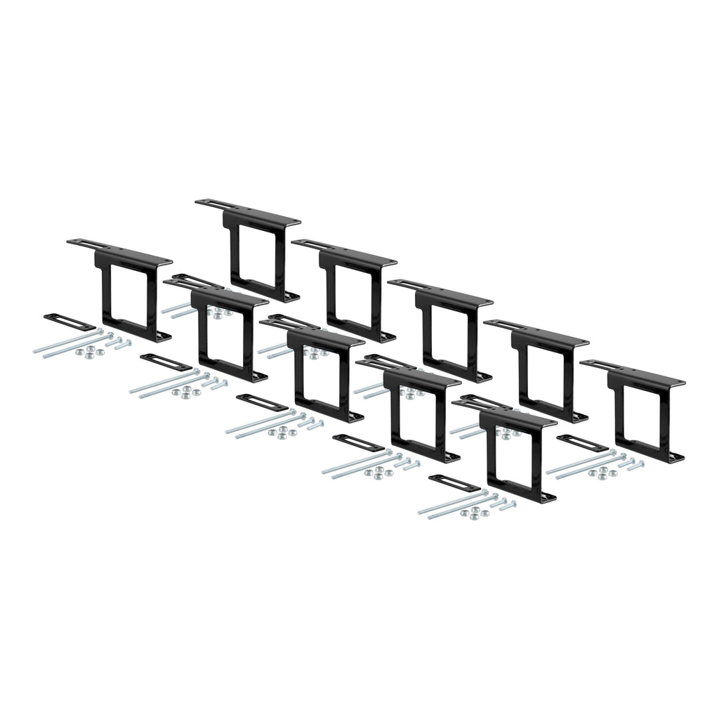 CURT 58001010 Easy-Mount Wiring Brackets for 4 or 5-Way Flat (2" Receiver, 10-Pack)