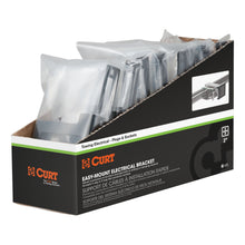 Load image into Gallery viewer, CURT 58001010 Easy-Mount Wiring Brackets for 4 or 5-Way Flat (2" Receiver, 10-Pack)